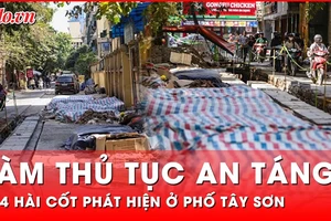 Làm thủ tục an táng 354 hài cốt phát hiện ở phố Tây Sơn, Hà Nội
