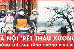 Không khí lạnh tăng cường, Hà Nội rét đỉnh điểm 10 độ C