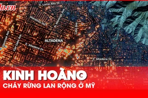 Kinh hoàng cảnh tượng cháy rừng lan rộng ở Mỹ 