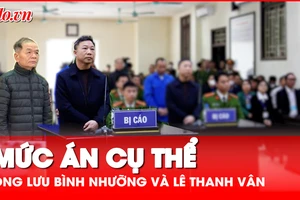 Video: Tòa tuyên án ông Lưu Bình Nhưỡng và Lê Thanh Vân tổng cộng 20 năm tù