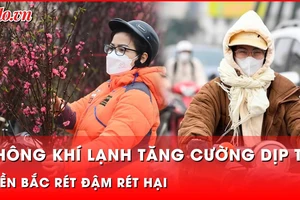 Miền Bắc dịp Tết Nguyên đán đón không khí lạnh kèm mưa, nhiệt độ giảm sâu xuống 9 độ C