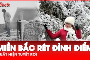 Miền Bắc xuất hiện tuyết rơi, nhiệt độ xuống 2-4 độ C