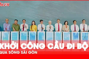 TP.HCM khởi công cầu đi bộ qua sông Sài Gòn 1.000 tỉ đồng