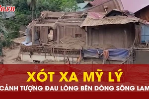 Xót xa cảnh tan hoang ở xã Mỹ Lý, tỉnh Nghệ An sau trận lũ dữ lịch sử