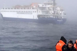 Tàu trinh sát Nga bị chìm do va chạm tàu chở hàng