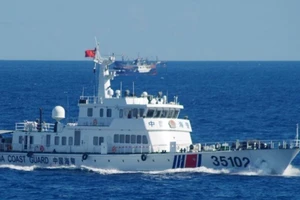 2 tàu hải cảnh Trung Quốc đi vào vùng biển Nhật Bản