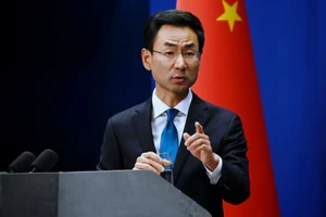 Người phát ngôn Bộ Ngoại giao Trung Quốc Cảnh Sảng. 