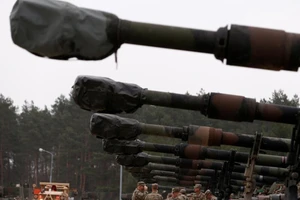 Binh sĩ Mỹ tới Ba Lan để tham gia một cuộc tập trận. Ảnh: REUTERS