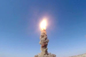 Một vụ thử hệ thống phòng thủ tên lửa đạn đạo của quân đội Nga.