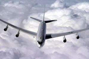 Máy bay trinh sát E-8C của Mỹ. Ảnh: US AIR FORCE/MILITARY.COM