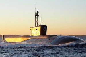 Tàu ngầm hạt nhân Vladimir Monomakh thuộc Đề án 955 của Nga. 
