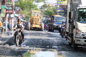 Đường Quách Điêu, Bình Chánh: Mưa hôm trước, hôm sau vẫn còn ngập