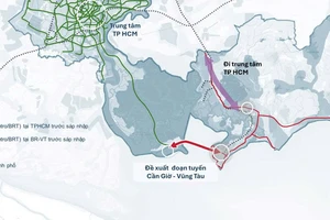 Đề xuất làm đường sắt vượt biển ở TP.HCM