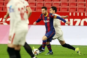 Chiến thắng 2-0 trước Barcelona trên sân nhà giúp Sevilla thoải mái đá trận bán kết lượt về. Ảnh: Barcelona FC.