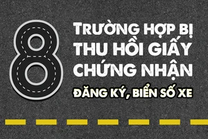 8 trường hợp bị thu hồi giấy chứng nhận đăng ký, biển số xe