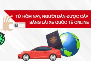 Từ hôm nay, người dân được cấp bằng lái xe quốc tế online