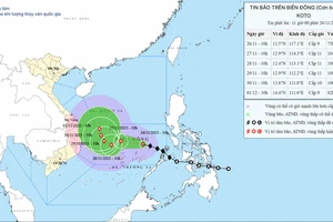 Thông tin mới nhất về cơn bão số 15 