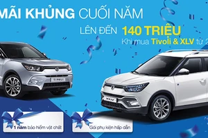 Hãng xe Hàn - SsangYong khuyến mãi khủng tháng 12