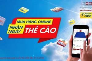 Hoa Sen: Mua hàng online - Nhận ngay thẻ cào