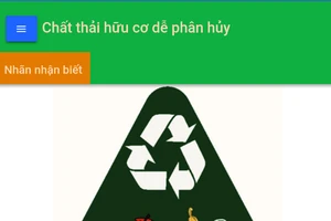 Phân loại rác thải ngay trên điện thoại thông minh