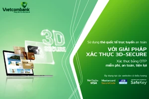 Vietcombank tăng cường bảo mật cho thanh toán trực tuyến