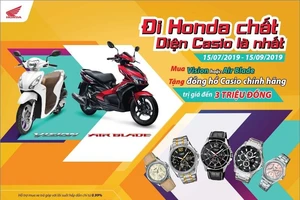 Honda khuyến mãi lớn: “Đi Honda chất. Diện Casio là nhất”