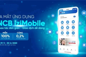 Ứng dụng NCB iziMobile thu hút nhiều người dùng