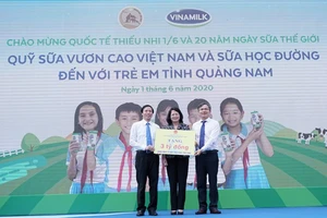 Vinamilk: mang niềm vui uống sữa cho 34.000 trẻ em Quảng Nam