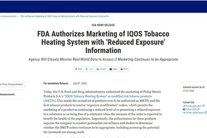 Thuốc lá làm nóng nào đang được FDA chấp thuận?