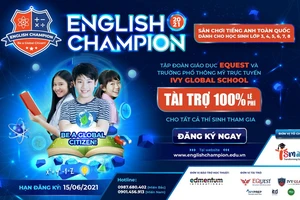 Miễn 100% lệ phí cho thí sinh tham gia English Champion 2021