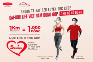 Giải đi/chạy bộ trực tuyến “Dai-ichi - Cung đường yêu thương 2021”
