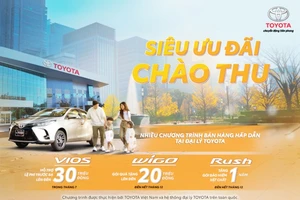 Toyota: siêu ưu đãi cho khách hàng mua Wigo phiên bản mới