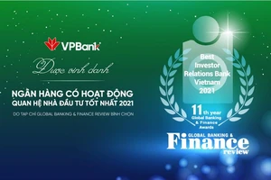 VPBank: Ngân hàng Việt Nam duy nhất đoạt giải thưởng quốc tế ‘Best IR 2021’