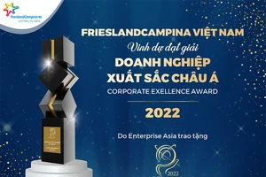 FrieslandCampina Việt Nam tiếp tục đạt giải thưởng ‘Doanh nghiệp Xuất sắc Châu Á 2022’