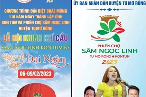 Phiên chợ sâm Ngọc Linh Tu Mơ Rông sẵn sàng mở hội ngày 6-2