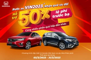 Hỗ trợ 50% lệ phí trước bạ, quà tặng khi mua Honda CR-V và City 2023