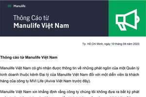 MVI Life và Manulife Việt Nam là 2 doanh nghiệp khác nhau