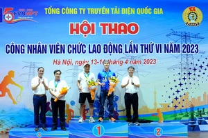 EVNNPT bế mạc hội thao công nhân viên chức lao động lần thứ VI-2023