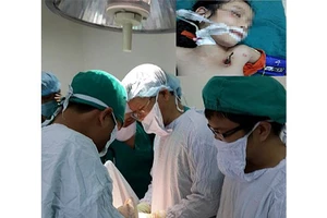 Cứu sống cháu bé 5 tuổi bị đâm thủng phổi