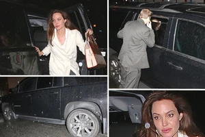 Xe chở Angelina Jolie bị tai nạn