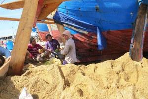 Triều cường tấn công, vùi lấp 5 tàu cá