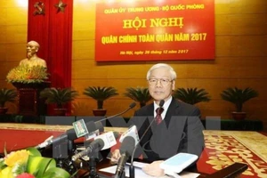 Tổng Bí thư phát biểu chỉ đạo tại Hội nghị Quân chính