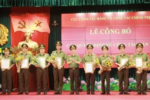 Điều động, bổ nhiệm nhiều tướng lĩnh công an