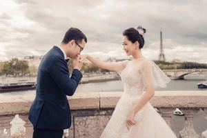 Chùm ảnh đám cưới biên tập viên Thu Hà của VTV 