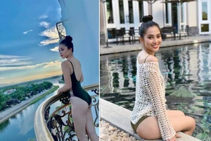 Hoa hậu Trần Tiểu Vy khoe ảnh nóng bỏng đón Giáng sinh