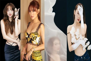 Minh Hằng khoe dáng gợi cảm đón tuổi 33