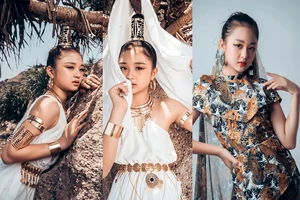 Mẫu nhí 11 tuổi Kim Chi catwalk chuyên nghiệp, ấn tượng