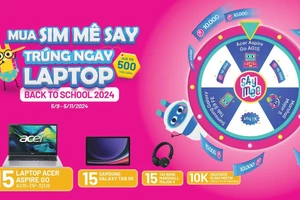Saymee ‘chơi lớn’ tặng ngay Laptop khi tham gia quay thưởng chào mừng Back to school 2024