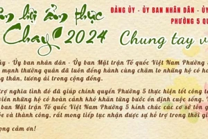 TP.HCM: Đêm hội ẩm thực chay ‘Chung tay vì người nghèo’ tại Phú Nhuận