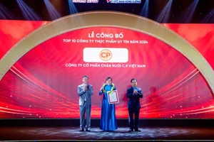 CP Việt Nam năm thứ 5 liên tiếp dẫn đầu top 10 công ty thực phẩm uy tín